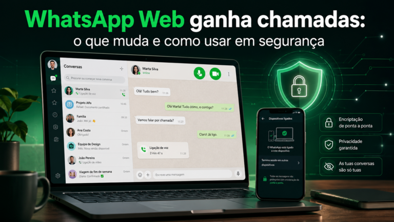 WhatsApp Web ganha chamadas: o que muda e como usar em segurança